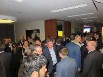 Crowd of people at poker tournament