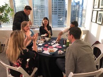 Group of people at poker table