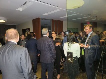 Crowd of people at poker tournament