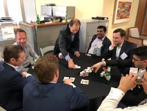 Group of people at poker table