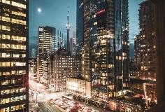 Downtown Toronto at night