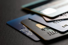 Credit cards stacked on each other
