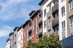 Wide view of residential community