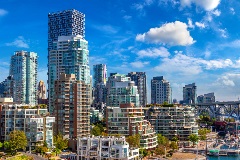 Landscape view of downtown Vancouver