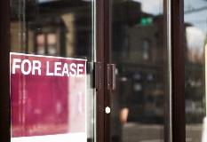 For lease sign on a window