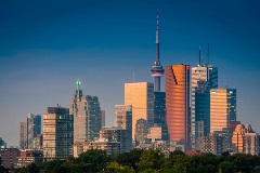 Skyline view of Toronto