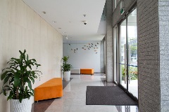 Lobby of a highrise