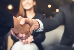 Lawyers shaking hands