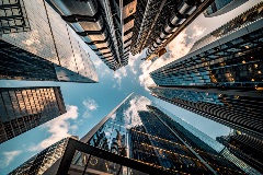 View of sky scrappers