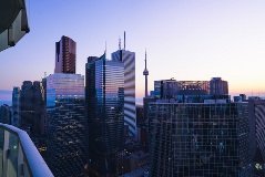 Landscape view of Toronto skyscrappers